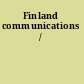 Finland communications /