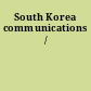 South Korea communications /