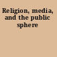 Religion, media, and the public sphere