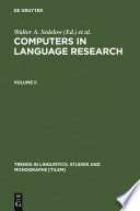 Computers in language research