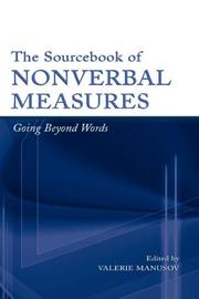 The sourcebook of nonverbal measures : going beyond words /