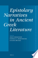 Epistolary narratives in ancient Greek literature