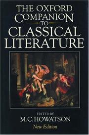 The Oxford Companion to Classical Literature /