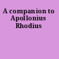 A companion to Apollonius Rhodius
