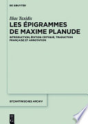 Les epigrammes de Maxime Planude /