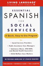 Essential Spanish for social services.