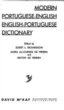 Modern Portuguese-English, English-Portuguese dictionary /