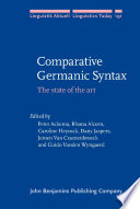 Comparative Germanic syntax the state of the art /