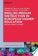 English-medium instruction in european higher education.