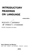 Introductory readings on language /