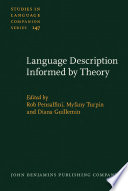 Language description informed by theory /