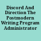 Discord And Direction The Postmodern Writing Program Administrator /