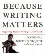 Because writing matters : improving student writing in our schools /