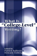 What is "college-level" writing? /