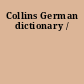 Collins German dictionary /