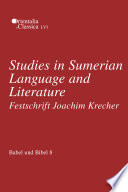Studies in Sumerian language and literature : festschrift für Joachim Krecher /