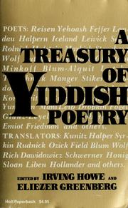 A treasury of Yiddish poetry /