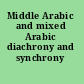 Middle Arabic and mixed Arabic diachrony and synchrony /