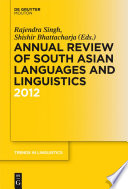 Annual review of South Asian languages and linguistics 2012 /