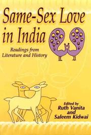 Same-sex love in India : readings from literature and history /