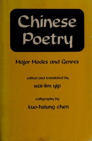 Chinese poetry : major modes and genres /