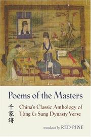 Poems of the masters = [Qian jia shi] ; China's classic anthology of T'ang and Sung dynasty verse /