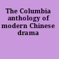 The Columbia anthology of modern Chinese drama