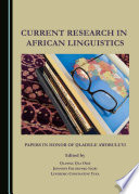 Current research in African linguistics : papers in Honor of Ọladele Awobuluyi /