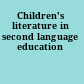 Children's literature in second language education
