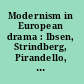Modernism in European drama : Ibsen, Strindberg, Pirandello, Beckett : essays from Modern drama /