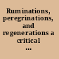 Ruminations, peregrinations, and regenerations a critical approach to Doctor Who /