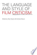 The language and style of film criticism