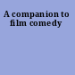 A companion to film comedy