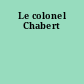 Le colonel Chabert