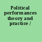 Political performances theory and practice /