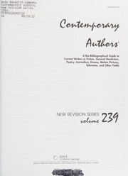 Contemporary authors new revision series. a bio-bibliographical guide to current writers in fiction, general nonfiction, poetry, journalism, drama, motion pictures, television, and other fields /