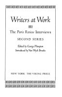 Writers at work : the Paris review interviews, second series /