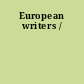 European writers /