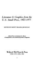 Editor's choice : literature & graphics from the U.S. small press, 1965-1977 : selected from nominations by editors of independent, non-commercial presses & magazines /