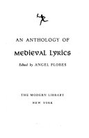 An Anthology of medieval lyrics.