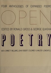 Open poetry ; four anthologies of expanded poems /