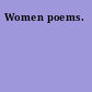 Women poems.