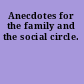 Anecdotes for the family and the social circle.