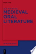 Medieval oral literature