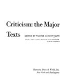 Criticism : the major texts /