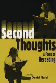 Second thoughts : a focus on rereading /