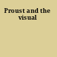 Proust and the visual