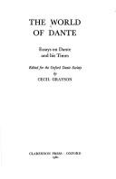 The World of Dante : essays on Dante and his times /