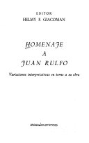 Homenaje a Juan Rulfo : variaciones interpretativas en torno a su obra /