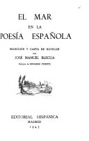 El Mar en la poesía española : selección y carta de navegar /